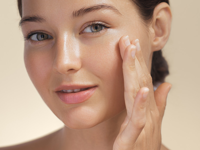 woman with perfect skin
